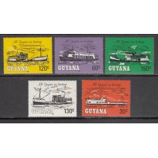 Guayana Britanica - Correo Yvert 821/5 ** Mnh Barcos