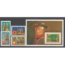 Grenada-Grenadines - Correo Yvert 822/5+H.144 ** Mnh Scoutismo