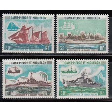 San Pierre y Miquelon - Correo Yvert 410/3 ** Mnh Barcos