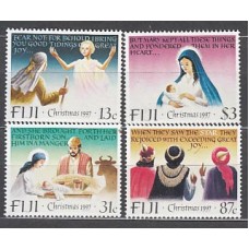 Fidji - Correo Yvert 827/30 ** Mnh Navidad