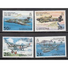 Gibraltar - Correo 1998 Yvert 827/30 ** Mnh Avión