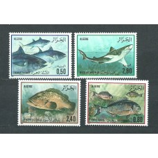 Argelia - Correo Yvert 831/4 ** Mnh Fauna peces