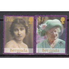 Bermudas - Correo Yvert 834/5 ** Mnh Reina madre