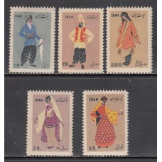 Iran - Correo 1955 Yvert 835/9 * Mh  Trajes regionales