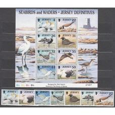 Jersey - Correo 1998 Yvert 836/43+H.22 ** Mnh Fauna aves