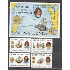 Sierra Leona - Correo Yvert 839/42+Hb 67 ** Mnh  Barcos