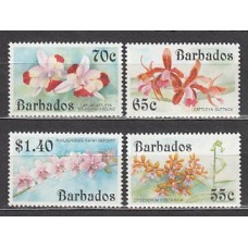 Barbados - Correo 1992 Yvert 840/3 ** Mnh Flores orquideas