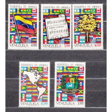 Venezuela - Correo 1972 Yvert 841/5 ** Mnh Banderas