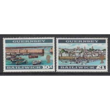 Guernsey - Correo 1969 Yvert 17a/18a ** Mnh Barcos