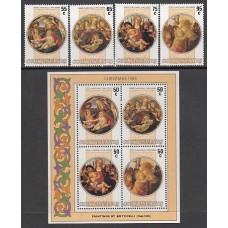 Cook - Correo Yvert 846/9+H.160 ** Mnh Navidad