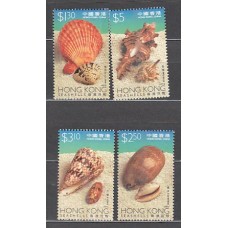 Hong Kong - Correo Yvert 848/51 ** Mnh Fauna conchas