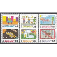 Guernsey - Correo 2000 Yvert 849/54 ** Mnh Dibujos infantiles