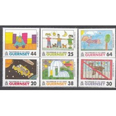 Guernsey - Correo 2000 Yvert 849/54 ** Mnh Dibujos infantiles