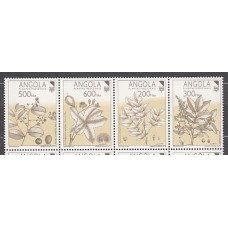 Angola Correo Yvert 850/3 ** Mnh   Flora