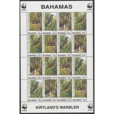 Bahamas - Correo 1995 Yvert 851/4 Mini hoja ** Mnh Fauna Aves