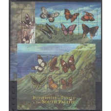 Tuvalu - Correo Yvert 856/73 ** Mnh Fauna. Mariposas