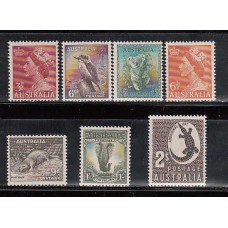 Australia - Correo 1956-57 Yvert 225/29 * Mh