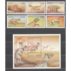 Zambia - Correo Yvert 863/8+H 60 ** Mnh   Fauna prehistórica