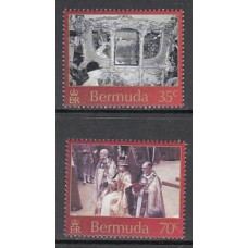 Bermudas - Correo Yvert 864/5 ** Mnh Coronación de Isabel II