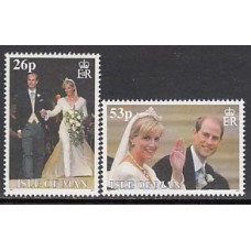 Man - Correo 1999 Yvert 869/70 ** Mnh Boda real