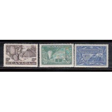 Canada - Correo 1950 Yvert 241/3 * Mh Industrias