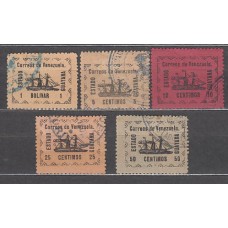 Venezuela - Correo 1903 Yvert 87/91 usado  Barcos