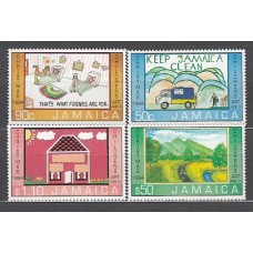 Jamaica - Correo Yvert 871/4 ** Mnh Navidad