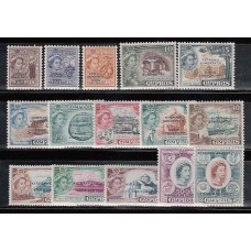 Chipre - Correo 1960 Yvert 171/85 ** Mnh Proclamación de la Repúbica