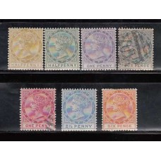 Dominica - Correo 1883-86 Yvert 16/24 Falta nº 20-24 */usado Mh/used Reina Victoria