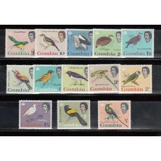 Gambia - Correo 1963 Yvert 168/80 ** Mnh  Fauna aves