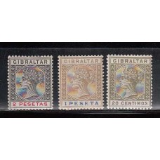 Gibraltar - Correo 1895 Yvert 30/2 * Mh