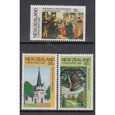 Nueva Zelanda - Correo 1984 Yvert 879/81 ** Mnh Navidad