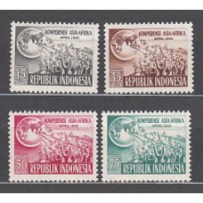 Indonesia - Correo 1955 Yvert 88/91 ** Mnh