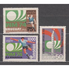 Uruguay - Correo 1974 Yvert 880/2 ** Mnh Deportes. Fútbol