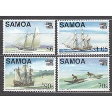 Samoa - Correo Yvert 880/3 ** Mnh Barcos
