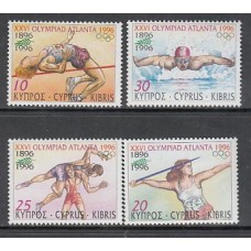 Chipre - Correo 1996 Yvert 881/4 ** Mnh Juegos Olimpicos