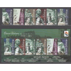 Guernsey - Correo 2001 Yvert 884/89+H.44 ** Mnh Reina Victoria