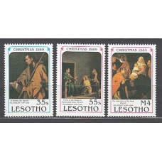 Lesotho - Correo Yvert 885/7 ** Mnh  Navidad