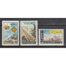 Iran - Correo 1957 Yvert 886/8 ** Mnh  Trenes