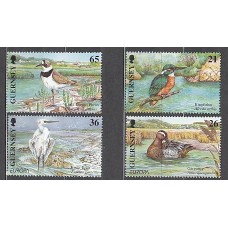 Guernsey - Correo 2001 Yvert 890/93 ** Mnh Fauna aves
