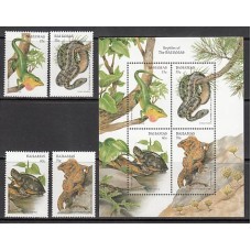 Bahamas - Correo 1996 Yvert 899/02+Hb 79 ** Mnh Fauna reptiles