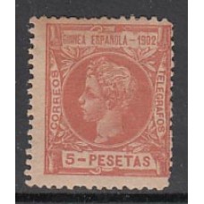 Guinea Sueltos 1902 Edifil 8 * Mh  Normal