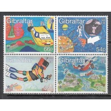 Gibraltar - Correo 2000 Yvert 902/5 ** Mnh Dibujos infantiles