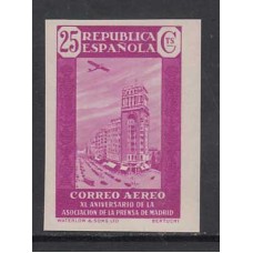 España Sueltos 1936 Edifil 717s ** Mnh Prensa aereo