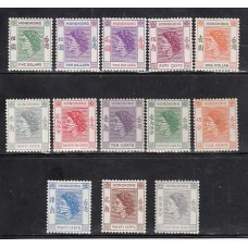 Hong Kong - Correo Yvert 176/89 * Mh  Fallta nº 186  Isael II