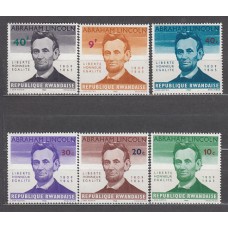 Ruanda - Correo Yvert 92/7 ** Mnh  Abraham Lincoln