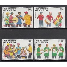 San Cristobal - Correo Yvert 921/4 ** Mnh Navidad