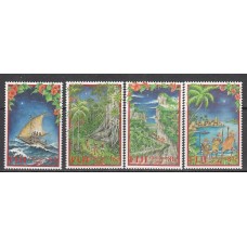 Fidji - Correo Yvert 923/6 ** Mnh Navidad