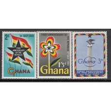 Ghana - Correo 1961 Yvert 93/5 **