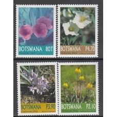 Botswana - Correo Yvert 933/6 ** Mnh  Navidad flores